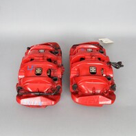 2017-2025 Porsche Boxster Cayman 718 GTS Front Brake Calipers Brembo Red Pair