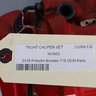 2017-2025 Porsche Boxster Cayman 718 GTS Front Brake Calipers Brembo Red Pair