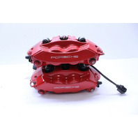 2012-2019 Porsche 911 991 Rear Brake Calipers Brembo Pair Red OEM