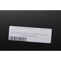 2010-2016 Porsche Panamera 970 Rear Door Right Black OEM Used