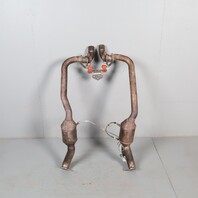 2012-2016 Porsche Panamera 3.0 Hybrid Exhaust Manifold Downpipe Pair OEM Used