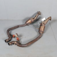 2012-2016 Porsche Panamera 3.0 Hybrid Exhaust Manifold Downpipe Pair OEM Used