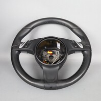 2011-2014 Porsche Cayenne Panamera Steering Wheel Black OEM Used