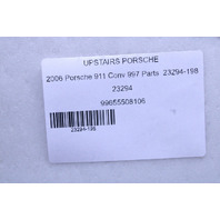 1999-2012 Porsche 911 Cabrio Rear Deck Shelf Carpet Black 99655508106 OEM