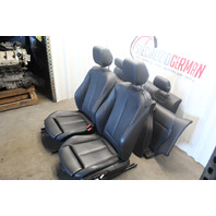 2016-2018 BMW M2 F87 Coupe Front Rear Seats Black Blue Leather Set OEM