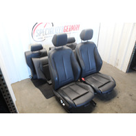 2016-2018 BMW M2 F87 Coupe Front Rear Seats Black Blue Leather Set OEM