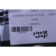 2018 BMW M2 F87 Owner Manual And Case OEM