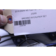 2015-2020 BMW M2 M3 M4 Brembo Brake Caliper Set Front Rear Blue OEM