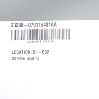 2007-2012 Audi A6 A8 R8 Q7 S5 4.2 Engine Oil Filter Housing OEM 079115401AA