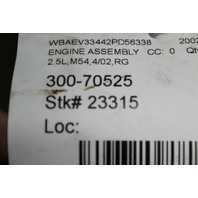 2001-2002 BMW 325i 525i Z3 M54 2.5 Engine Motor 247k Miles OEM