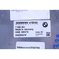 2006 BMW 325i 525i Engine Computer Module MSV70 ECU ECM DME DME - 12147555361 OEM