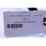 2009-2014 Audi A4 S4 Carbon Fiber Dash Door Panel Console Trim Set - NOTE OEM