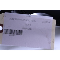 2011-2012 BMW 528i 535i 550i Left Door Mirror 51167283623 OEM