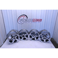 Porsche 911 993 996 Wheel Set Chrome 18 X 10 18 X 8 Techno Twist Rim Hollow OEM