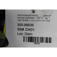 2006-2008 Porsche 911 997 3.6 Engine Motor 190K Miles OEM