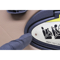 2006-2012 Porsche 911 997 Convertible Sun Visor Right Beige OEM