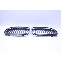 2009-2011 BMW 328i 335i Upper Bumper Grille Left Right Pair - 51137201967 OEM