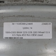1999-2005 BMW 325i 328i 330i Wheel 15 X 6.5 Style #53 Rim OEM