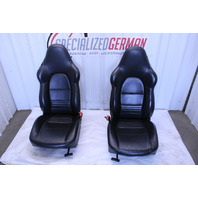 1999-2004 Porsche 911 Boxster Sport Seat Seats Pair Front Black NOTE OEM