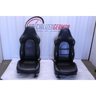 1999-2004 Porsche 911 Boxster Sport Seat Seats Pair Front Black NOTE OEM