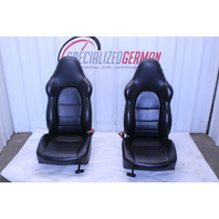 1999-2004 Porsche 911 Boxster Sport Seat Seats Pair Front Black NOTE OEM