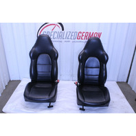 1999-2004 Porsche 911 Boxster Sport Seat Seats Pair Front Black NOTE OEM