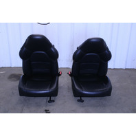 1999-2004 Porsche 911 Boxster Sport Seat Seats Pair Front Black NOTE OEM