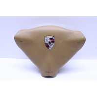 2000-2004 Porsche 911 Boxster 3 Spoke Steering Wheel Airbag Beige OEM