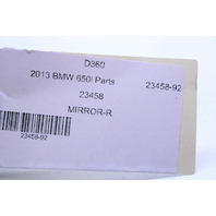 2012-2015 BMW 640i 650i Right Door Mirror Side View 51167286450 OEM