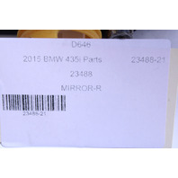 2014-2016 BMW 428i 430i 435i 440i Right Door Mirror 51167285136 OEM