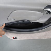1999-2004 Porsche Boxster 986 Door Panel Left Leatherette Grey OEM Used