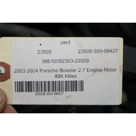 2003-2004 Porsche Boxster 2.7 Engine Motor XXK Miles 98610092303 OEM