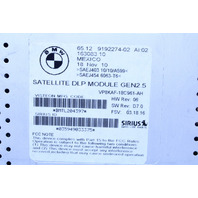 2009 BMW 335d Satellite Radio Stereo Receiver 65129192274 OEM