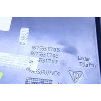 05-12 Porsche 911 Boxster Cayman Left Stereo Side Trim Leather Beige OEM