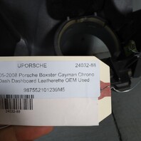 2005-2008 Porsche Boxster Cayman Chrono Dash Dashboard Leatherette OEM Used