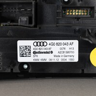 2012-2013 Audi A6 Climate Temperature Control Panel 4G0820043AF OEM Used