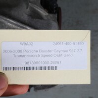 2006-2008 Porsche Boxster Cayman 987 2.7 Transmission 5 Speed OEM Used