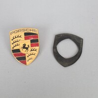 Porsche 911 Boxster Cayenne Hood Emblem Crest Badge 99655921100 OEM Used