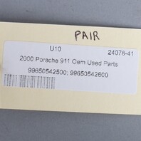 1999-2001 Porsche 911 996 Rear Bumper Guard Left Right Pair Set OEM Used