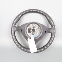 1999-2004 Porsche 911 Boxster Steering Wheel 3 Spoke Graphite Grey OEM Used