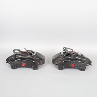 1999-2012 Porsche 911 996 Front Brake Calipers Brembo Set Pair Black OEM Used