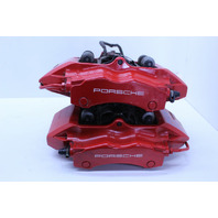 2005-2012 Porsche 911 997 Rear Brake Calipers Brembo Set Pair Red OEM