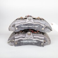 2004-2010 Porsche Cayenne Front Brake Caliper Pair Brembo 17ZL 17ZR OEM Used
