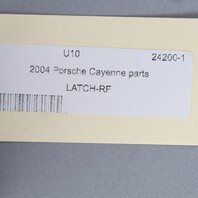 2003-2010 Porsche Cayenne Right Front Door Lock Latch 95553101606 OEM Used