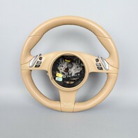 2011-2014 Porsche Cayenne Panamera Steering Wheel Beige Leather OEM Used