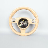 2011-2014 Porsche Cayenne Panamera Steering Wheel Beige Leather OEM Used