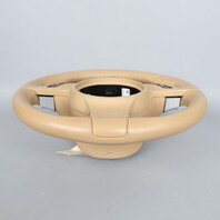 2011-2014 Porsche Cayenne Panamera Steering Wheel Beige Leather OEM Used