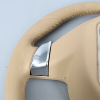 2011-2014 Porsche Cayenne Panamera Steering Wheel Beige Leather OEM Used