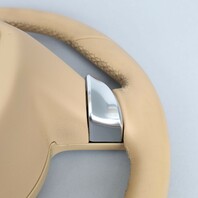 2011-2014 Porsche Cayenne Panamera Steering Wheel Beige Leather OEM Used