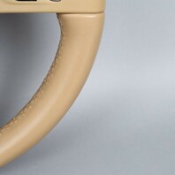 2011-2014 Porsche Cayenne Panamera Steering Wheel Beige Leather OEM Used